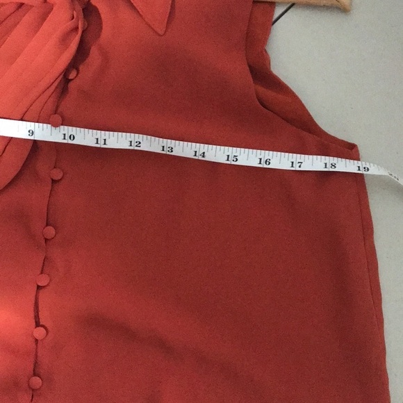 J.O.A. Rust sleeveless swing shift dress size Medium loose fit - Picture 6 of 9